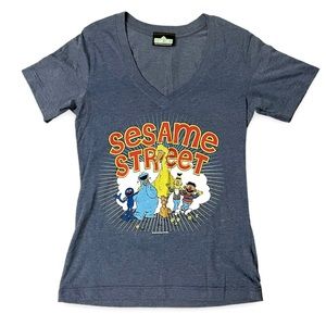 🌸$5 Sesame Street V-Neck T-Shirt Graphic Tee